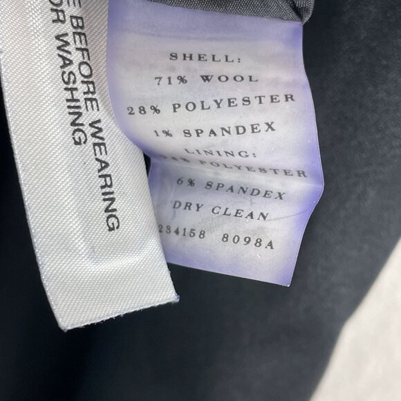 NEW Ann Taylor Womens 8 Black Wool Blend Pencil Skirt Career Work - Picture 5 of 8